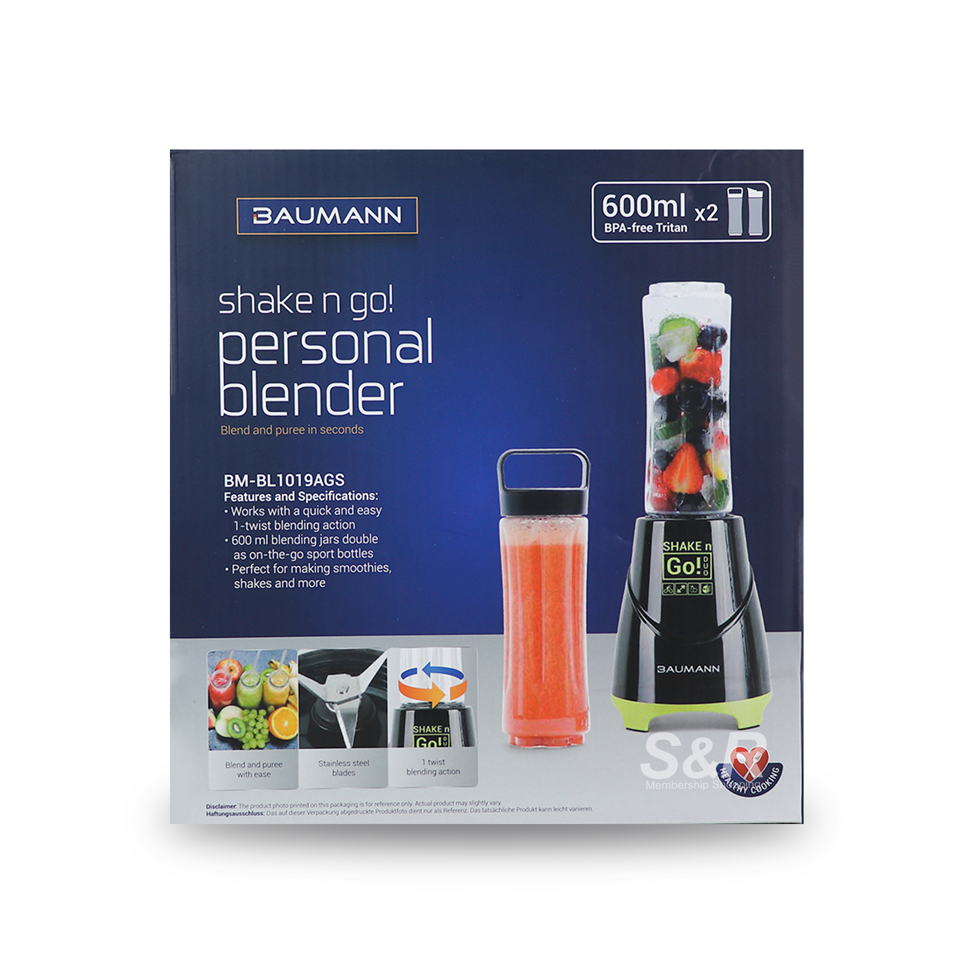 Baumann Shake N Go! Personal Blender